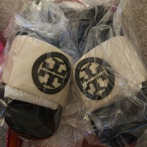 Tory Burch Black and Cream Slide